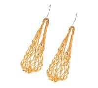 Milisten 1set Chicken Vegetable Hanging Feeder Net Bags Cabbage and Fruit Holder for Chickens and Birds Easy to Clean and Reusable Feeding Tool