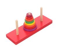 Milisten 1Set Colorful Wooden Stacking Tower Developmental Educational Puzzle for Enhances Creativity Logic and Hand Eye Coordination Skills for Boys
