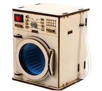 Milisten 1Set DIY Washing Machine Model Kit for Simple Assembly Science Experiment Educational Wooden Playset for Preschool Age Encourage Observation and Thinking Skills