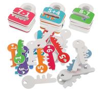 Milisten 1Set Educational Wooden Matching Game Montessori Counting Sorting for Interactive Preschool Learning Activities Boosting Fine Motor Skills and Logical Thinking