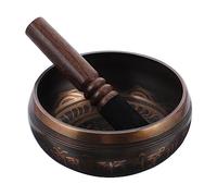 Milisten 1Set Meditation Music Bowl Sound Bowl with Wooden Stick for Mindfulness and Relaxation Portable Tibetan Singing Bowl for Deep Meditation and Calming Effects