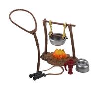 Milisten 1Set Miniature Camping Realistic Outdoor Simulation Equipment for Boys Encourages Exploration Nature Skills Wilderness Survival Tool Playset