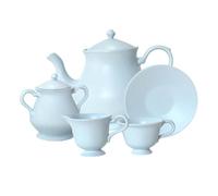 Milisten 1set Miniature Tea Dollhouse Tea Service Teapot Cups and Saucers for Boys and Girls Pretend Play and Collectors Compact for Easy Storage and Display