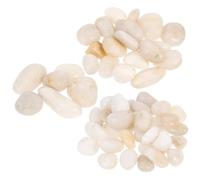 Milisten 1set Polished River Pebbles for Aquariums and Terrariums Decorative Garden Rocks for Fish Tank Safe for Freshwater and Natural Stone Gravels