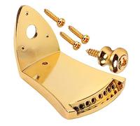 Milisten 1Set Premium Metal Triangle Mandolin Tailpiece for String Arched Top Mandolin Removable Coverplate Enhances Tone Sustain Zinc Alloy Mandolin Accessory