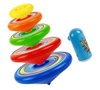 Milisten 1Set Tops for Rotating Gyro Spinning Tops for Party Fun Parent Interactive Game Random Colors Included