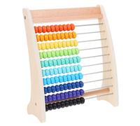 Milisten 1Set Wooden Abacus Counting Frame for Row Educational Develops Math Skills and Critical Thinking Safe Smooth Edges for Preschool Learning and Arithmetic Practice