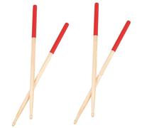 Milisten 2 Pairs Maple Drumsticks Ergonomic Percussion Sticks for Beginners and Adults for Practice and Technique Development Durable and Slip Resistant Design