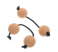 Milisten 2 Pairs Rhythm Ball Shaker Interactive Cork Mute Percussion Instruments for Adults for Musical Learning and Festive Parties Engaging Youth Fun Activities