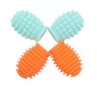 Milisten 2 Pairs Silicone Drumstick Tips Drumstick Dampeners for Quiet Practice Mute Noise for Home Studio Music Lessons