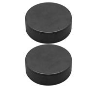 Milisten 2 Pcs Lightweight Ice Hockey Training Pucks, Sturdy High-Wear PU Practical Hockey Puck Set for Outdoor and Indoor Sports Practice