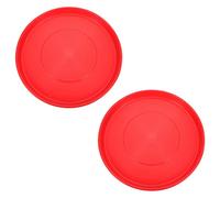 Milisten 2 Pcs Plastic Feeding Tray for Poultry Round Chicken Food Holding Plate Durable Sturdy Poultry Accessories for Efficient Feeding and Reduced Spillage