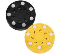 Milisten 2 Pcs Roller Hockey Pucks Inline Hockey Practicing Puck for Training Games and Training Supplies for Men and Women Random Color Random Color