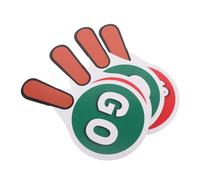 Milisten 2 Set Double Sided Stop Sign with Red and Green PVC Handheld Traffic Safety Signs for Road Barriers for Teaching and Organizing Safe Crossing
