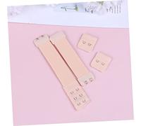 Milisten 2 Sets Adjustable and Wig Extension Buckles Soft Stretchy Elastic Buckle Straps with Nude and Black Colors Comfortable Extender Hooks for Ladies Practical Adjustable Accessories