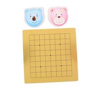 Milisten 2 Sets Cartoon Bear Go Game for Dual Sided Board with Line Boards for Beginners and Intermediate Learners Engaging Strategy