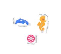 Milisten 2 Sets Diving Pool Set with Seahorse Dolphin Designs Numbered Discs for Swim Training Enhances Motor Skills Hand-eye Coordination Interactive Underwater Games