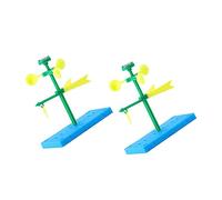 Milisten 2 Sets DIY Wind Vane Models Plastic Experiment for Educational Science Plaything to Explore Wind Direction Foster for Boys