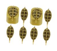 Milisten 2 Sets Fishing Bait Feeders Portable Cage-style Carp Lure Trap Feeder for Versatile Fresh Bait and Enhanced Fishing Success