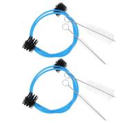 Milisten 2 Sets Flute Maintenance Kit Music Instrument Cleaning Brush Trombone Snake Cleaning Brush Doubleended Nylon Cleaners for School Band Use