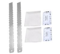 Milisten 2 Sets Guitar String Height Gauge Neck Ruler Tool for Electric Guitars Serrated Design for Stability Accurate Measurements Essential Luthier Tools for Fretboard Maintenance