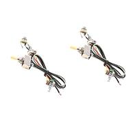 Milisten 2 Sets Guitar Wiring Harness Potentiometer Harness for Guitar Control Plate Replacement for Beginners