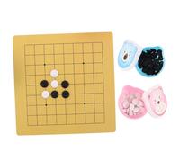 Milisten 2 Sets Miniature Go Game for Adorable Bear Chess Bowl and Dual Sided Portable Weiqi Chess for Beginners to Advanced Enhances Logic and Strategy Skills