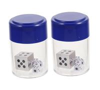 Milisten 2 Sets Portable Delicate Dice Props for Parties Simple Gimmick for Beginners for Stage Performances and Entertaining Audiences Non Tearing Dice