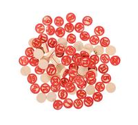 Milisten 2 Sets Wooden Bingo Chess Game Accessories Smooth Surface Small for Board Games and Logic Skill Improvement