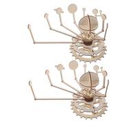 Milisten 2 Sets Wooden Solar System Model Kit Stem Educational Puzzle DIY Planet Science Experiment for Homeschool Classroom Teaching Aid