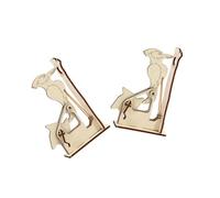 Milisten 2 Sets Woodpecker Puzzle DIY Assembly Wooden Educational Jigsaw for Boys Creative Craft Model and Home Decoration