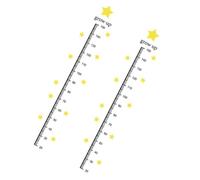 Milisten 2 Sheets Height Measure Sticker Kids Height Decal Star Shape PVC Material No Peculiar Smell Will Not Fade Growth Chart to Decorate Your Room