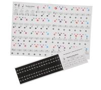 Milisten 2 Sheets Piano Keyboard Note Stickers for Keys Beginner Learners Piano Keyboard Sticker Labels for Keys Electronic Organ
