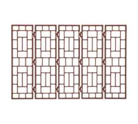 Milisten 20 Scale Mini Folding Screen Divider, Traditional Chinese Dollhouse Room Divider for DIY Scene Building, Oriental Dollhouse Furniture Decor, Miniature Room Prop