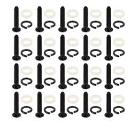 Milisten 20 Sets Guitar Tuner Screws and Washers Kit for Electric Guitar Tuning Pegs, Plastic and Metal Construction with Enhanced Durability and Universal Compatibility, for Repair