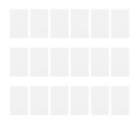 Milisten 200pcs Double-Sided Blank White Postcards DIY Hand-Painted Empty Cards for Students Graffiti Accessories Mini Paper Cards for Mailing and Crafting