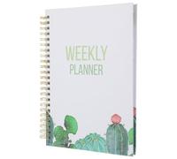 Milisten 2024 Weekly Planner Notebook A5 Hard Cover Coil Bound with Elastic Band, Multi-function Academic Office Organizer for Teachers and Personal Scheduling