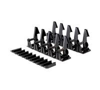 Milisten 20pairs Protective Lock Drawer Lock Black for Boys and Girls Safety Proofing Childproof Cabinet for Cupboard Sticky Latches for Boy Girl Safety