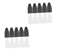 Milisten 20pcs Cello Bow Tips Fittings for String Instruments Easy to Replace Compatible Violin and Cello Black and White