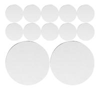 Milisten 20pcs Double-Sided Adhesive Hook and Loop Tape, Strong Non-Slip Carpet Sticky Straps for Bed Sheet, Rug, and Furniture Fixing, Black 50mm Diameter, Home and Office Use