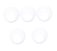 Milisten 20pcs Drum Kit Mute Set Snare Drum Silence Circles for Quiet Practice Volume Reduction for Beginners Easy to Install and Use