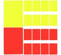 Milisten 20pcs Football Referee Red and Yellow Cards Professional PVC Soccer Warning Cards Portable and Referee Tools for Official Match Standards and Penalty Calls