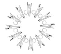 Milisten 20pcs Lavalier Microphone Clips Iron Metal Lapel Mic Cord Holder for Vlogging Interviews Public Speaking