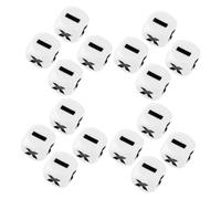 Milisten 20pcs Math Learning Dice Set for Classroom Teaching Acrylic Plus Minus Multiply Divide Sign Dice for Educational Games Early Math Skills Practice