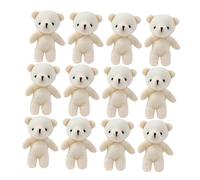 Milisten 20pcs Mini Bear Pendant Keychain Cute Tiny Stuffed Bear Dolls for Backpack Bag Charms Portable Hanging Animal Accessories Adorable DIY Decor Gifts for Valentine S Day
