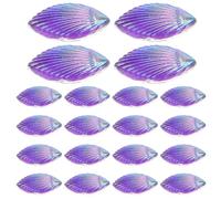 Milisten 20pcs Miniature Resin Shell Charms Shiny Shell Decor for DIY Phone Case Crafting Wear-resistant Embellishments for Handmade Decorations and Textile Accessories