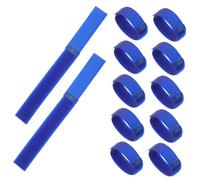 Milisten 20pcs Pet Shoe Closure Straps for Dogs and Cats Slip Boot Fastening Bands Paw Protectors for Rainy Weather Blue