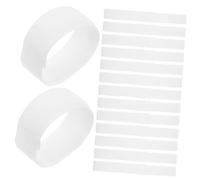 Milisten 20pcs Pet Shoe Straps White Dog Bootie Bands for Puppies and Kittens Slip Paw Protectors with Secure Attachment for Outdoor Weather Protection and Traction Control