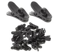 Milisten 20pcs Plastic Lapel Microphone Clips Lavalier Mic Holder Wire Clip for Studio Recording and Live Performance Accessories