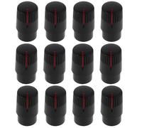 Milisten 20pcs Potentiometer Knobs for Electric Guitar and Amplifier 12x20mm Plastic Shaft Caps with Indicator Marked Dial Bass and Volume Control Rotary Knobs for Guitar Pedals and Mixer